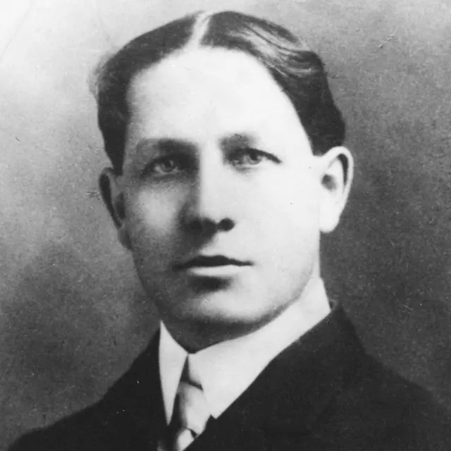 Hand-tinted archive portrait of A.O. Cochrane
